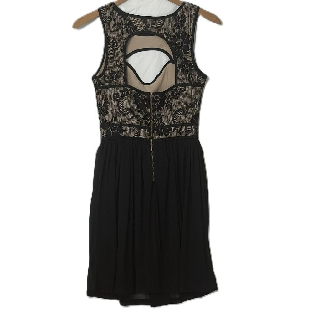Cute Mini Dress Lace Tap Tank Top Cut Out Size Xsmall - Picture 4 of 6